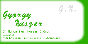 gyorgy nuszer business card